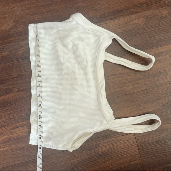 White Ribbed bikini top - Picture 2 of 5